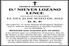 Nieves Lozano Lence
